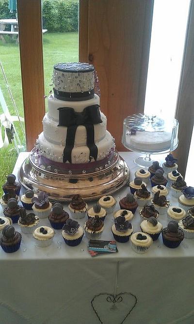 Purple Wedding Table - Cake by Jessicas Cake Creations