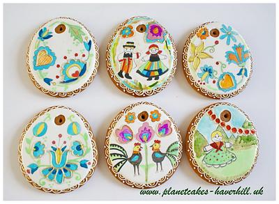 Polish Folk Easter Egg Cookies - Cake by Planet Cakes