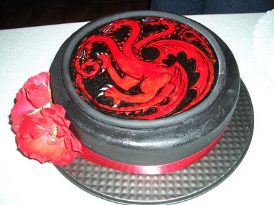 Fire and Blood - Cake by MandysCandies