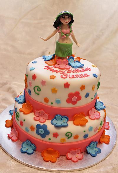 Hula Girl - Cake by Cathy Gileza Schatz