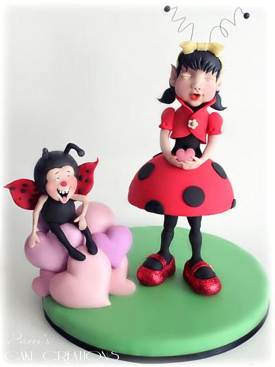 ladybug in love  - Cake by Pamela Iacobellis