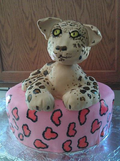 leopard cake - Cake by sticky dough cakes by Julia in Ferndale