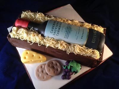 Wine bottle cake - Cake by For the love of cake (Laylah Moore)