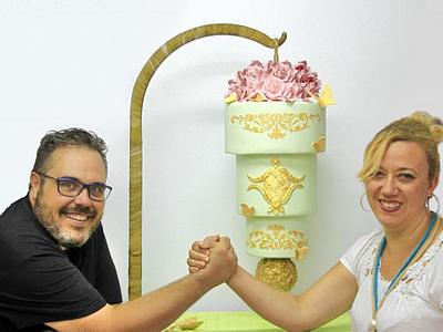 Pendant Wedding Cake - Cake by The Velvet Cakes