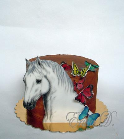 with horse - Cake by Derika
