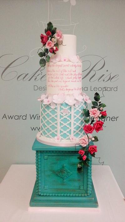 Wedding Cake entry - Irish Sugarcraft Competition - Cake by Karina Leonard