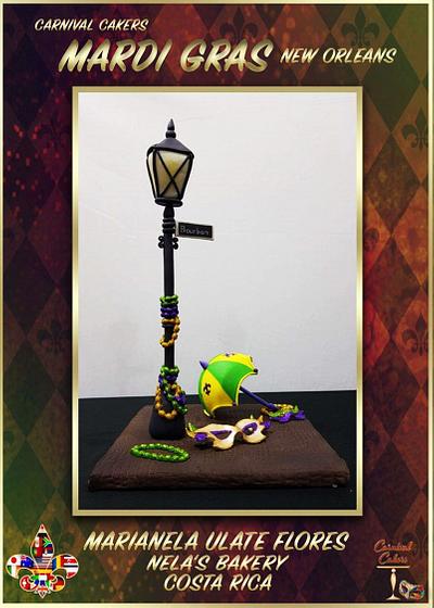 Mardi Gras Carnival Cakers Collaboration 2018 - Cake by Marianela Ulate 