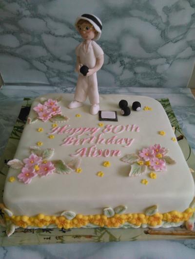 Alison is 80 - Cake by Bev Jones