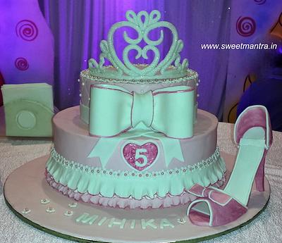 Cinderella theme 2 tier cake - Cake by Sweet Mantra Homemade Customized Cakes Pune