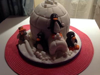 Christmas igloo - Cake by Nanna Lyn Cakes