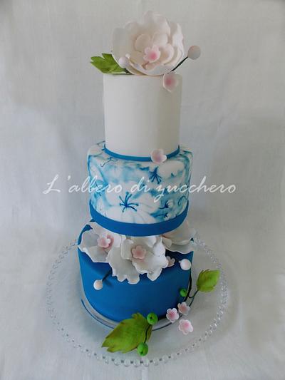 blu cake - Cake by L'albero di zucchero
