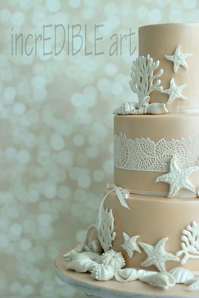 "Lasting Impression"- 3 Tier Wedding Cake - Cake by Rumana Jaseel