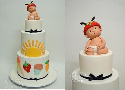 Baby Very Hungry Caterpillar Cake - Cake by Lauren