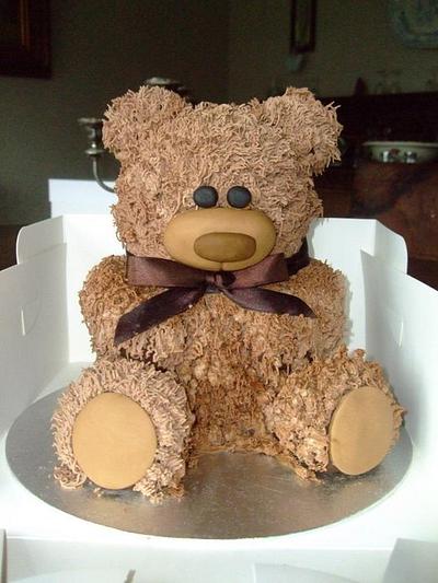 my first teddy cake - Cake by lesley hawkins