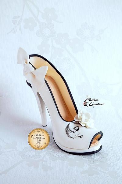 Hand painted Shoe - A Walk on the Wild Side - Cake by Znique Creations