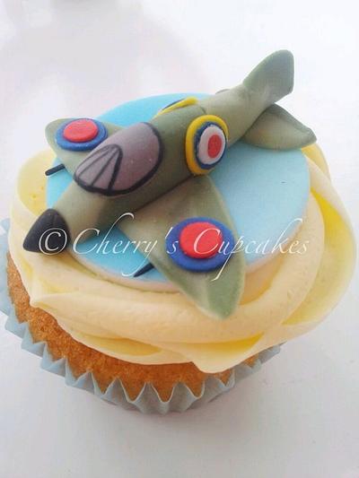 Aeroplanes & Fishing Cupcakes - Cake by Cherry's Cupcakes