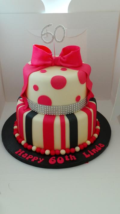 60th Birthday cake - Cake by Jodie Innes