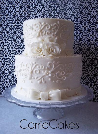 White Wedding - Cake by Corrie