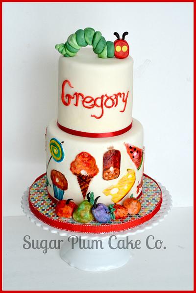 Hungry Caterpillar - Cake by Sugar Plum Cake Co.