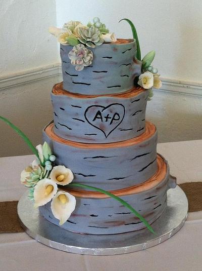 Woodland Wedding Cake - Cake by Becky Pendergraft