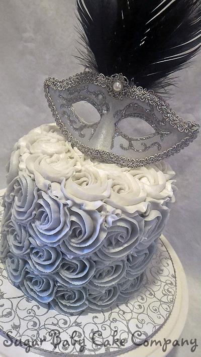 50 Shades of Grey Themed Cake and Cupcakes - Cake by Kristi