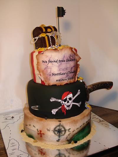 Pirate Cake for Adoption Ceremony - Cake by Chris Jones