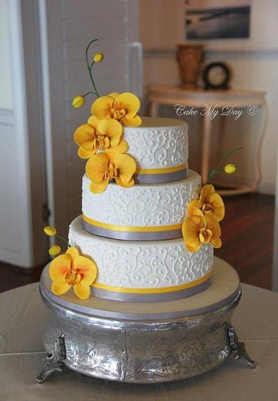 Yellow Orchids  - Cake by Cake My Day