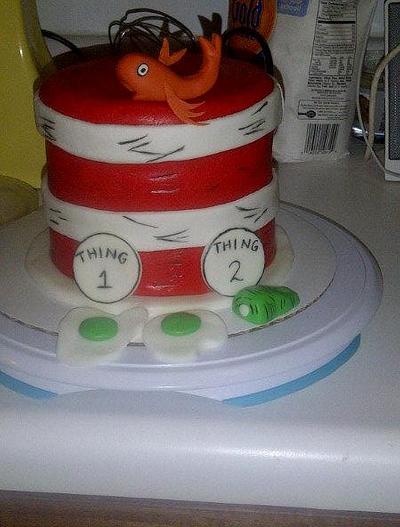Cat in the Hat cake - Cake by Clary