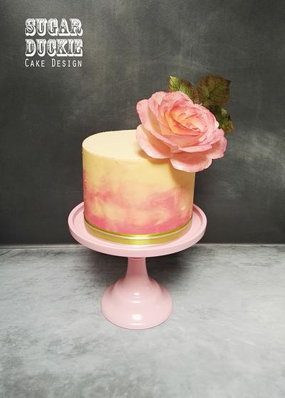 White Chocolate & Roses  - Cake by Sugar Duckie (Maria McDonald)