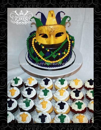 Mardi Gras - Cake by Occasional Cakes