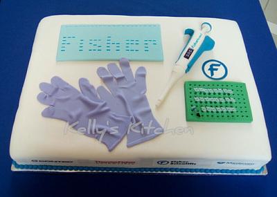 Fisher Scientific customer appreciation day cake - Cake by Kelly Stevens