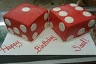 sweet 16 dice cake - Cake by thomas mclure
