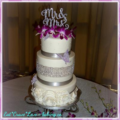 Roslyn Wedding Cake - Cake by Monica@eat*crave*love~baking co.