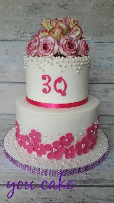 30 years wedding anniversary cake for my parents - Cake by Jennifer-You cake