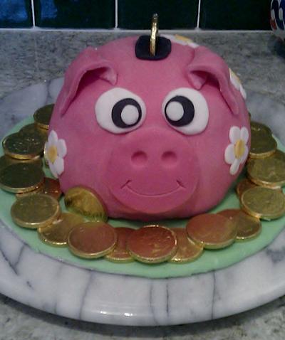 Piggy bank cake - Cake by Lelly