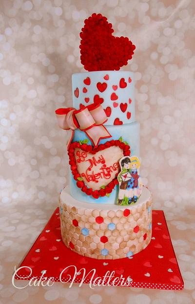 Vintage Valentine - Cake by CakeMatters