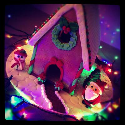 Christmas Cookie Cottage - Cake by cjsweettreats