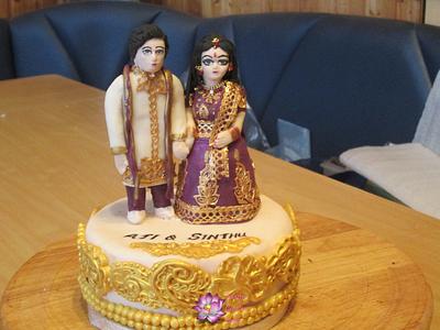 Indian style wedding cake topper - Cake by Mary Yogeswaran