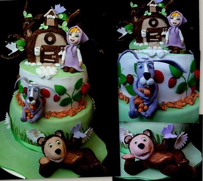 Masha and Bear - Cake by Danguole