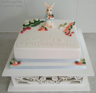 Christening Peter Rabbit - Cake by Mother and Me Creative Cakes