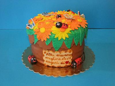 A VASE OF DAISIES - Cake by Marilena