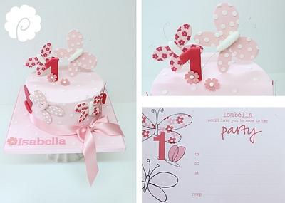 Butterflies - Cake by Poppy Pickering