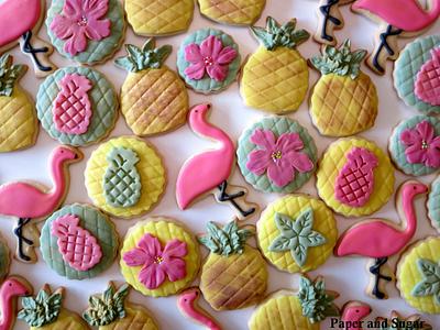 Tropical themed cookies  - Cake by Dina - Paper and Sugar