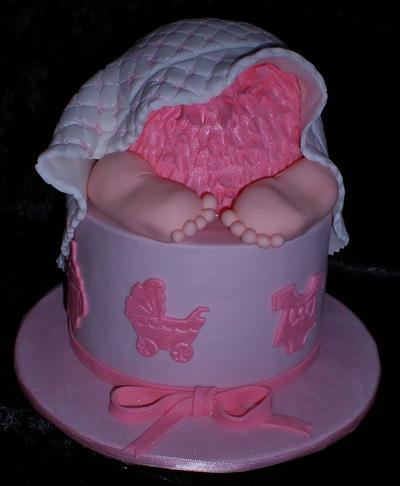 Baby Girl Rump  - Cake by Sugarart Cakes