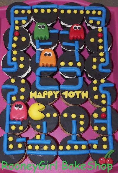 PacMan Cupcakes - Cake by Maria @ RooneyGirl BakeShop