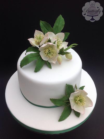 Christmas Rose - Cake by Butterfly Cakes and Bakes