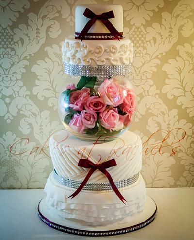 The Rose Bowl Wedding Cake - Cake by CakesAtRachels
