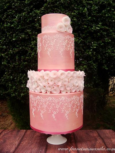 Pink Floral Cake - Cake by Claudine - Francine's Sweet Treats