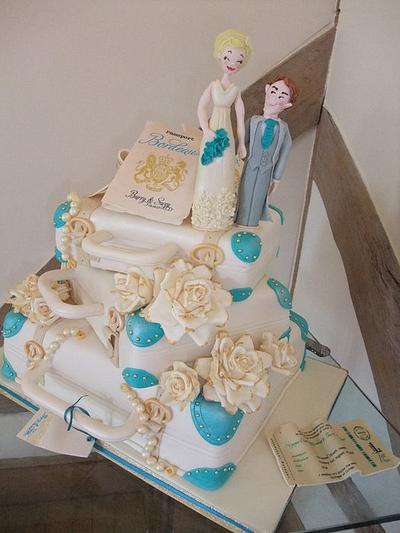Wedding Travels - Cake by Cakes by Nina Camberley