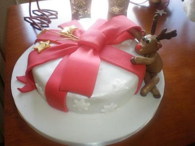 Rudolph Christmas cake! - Cake by Minime